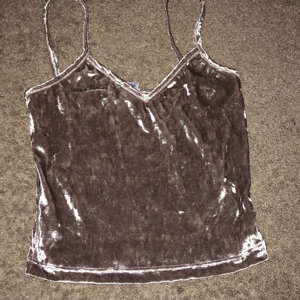 Full tilt velvet tank top